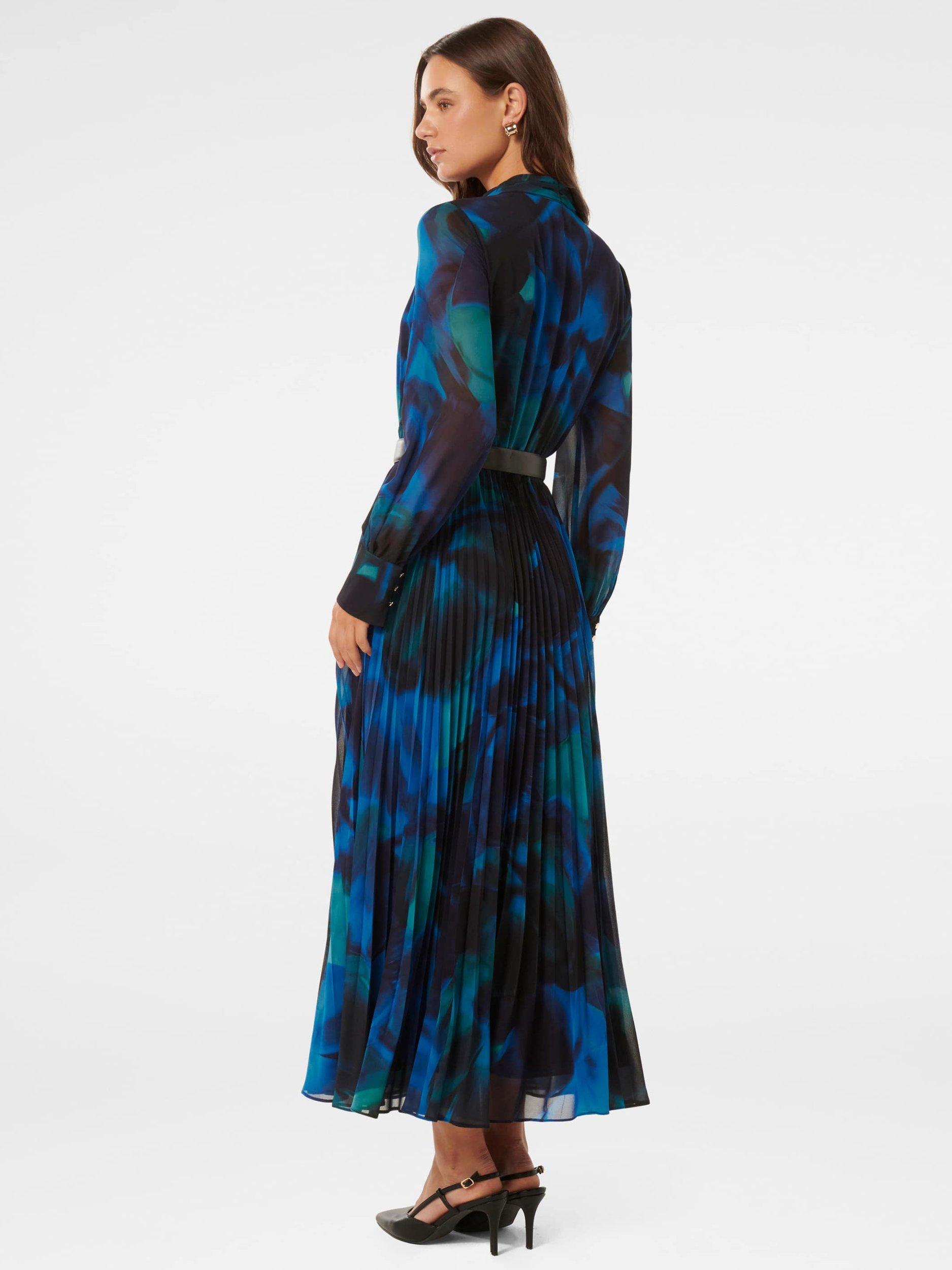 Product image 2 of 4, which shows Forever New Skyla Pleated Midi Dress, Rosalia, 4