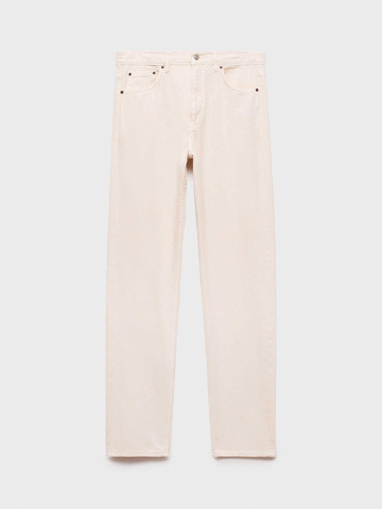 Product image 3 of 8, which shows Mango Bob Regular Fit Jeans, Light Beige, 31