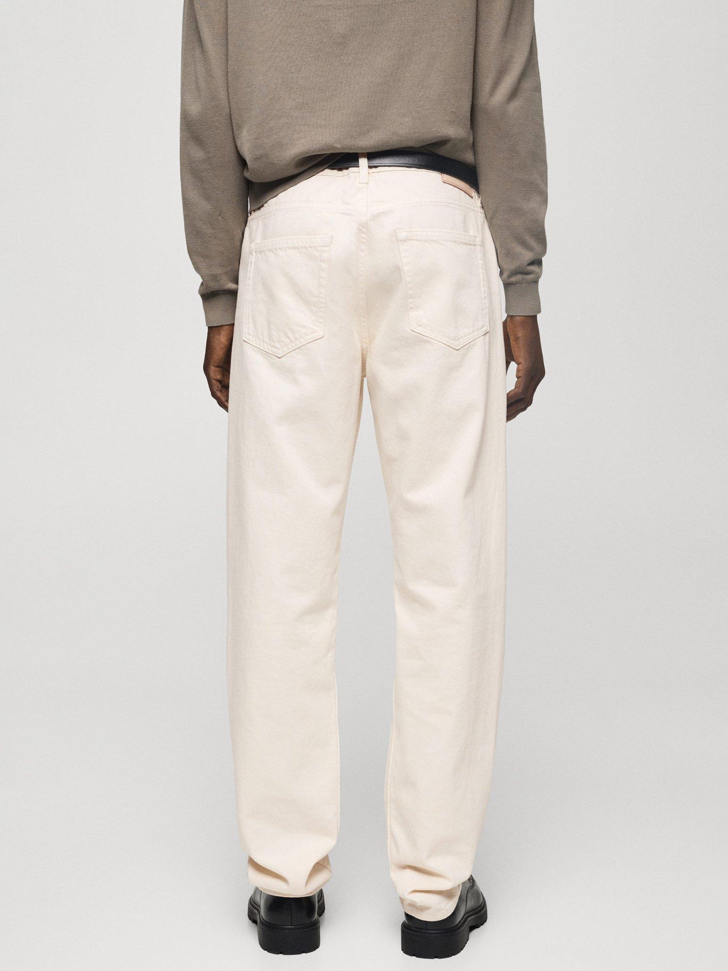 Product image 4 of 8, which shows Mango Bob Regular Fit Jeans, Light Beige, 31
