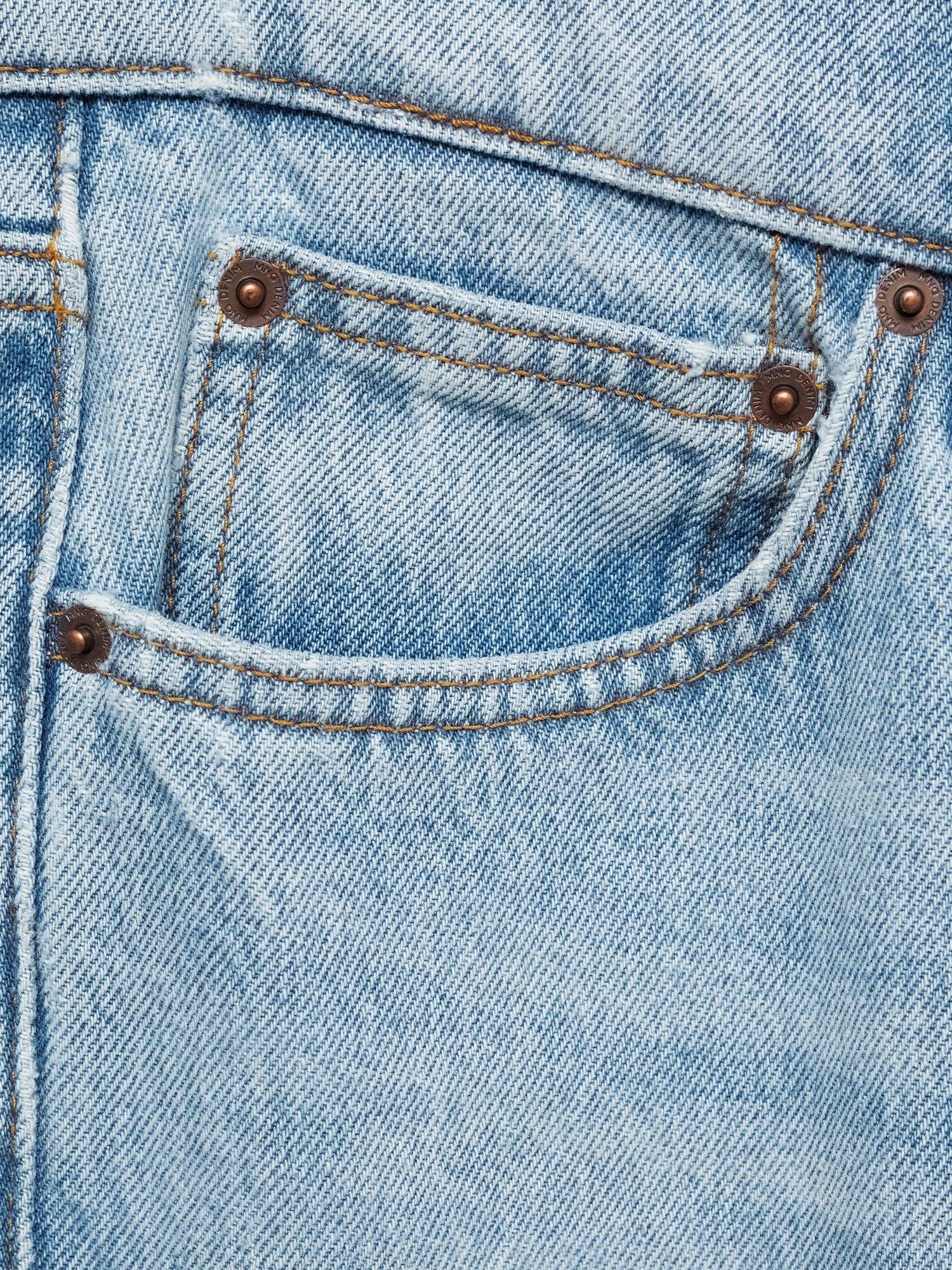 Mango Bob Regular Fit Jeans, Light Blue