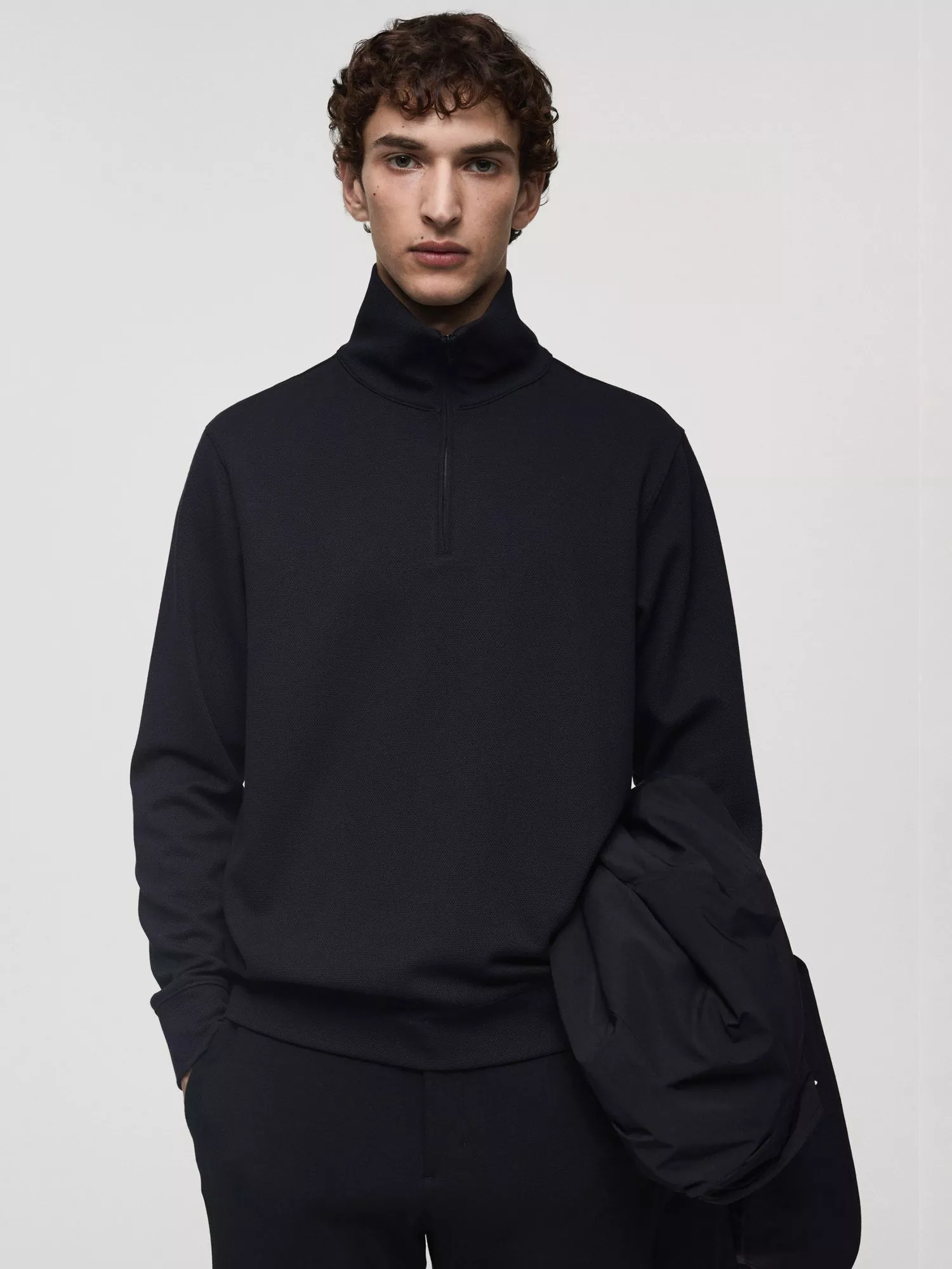 Funnel neck sweatshirt mens best sale