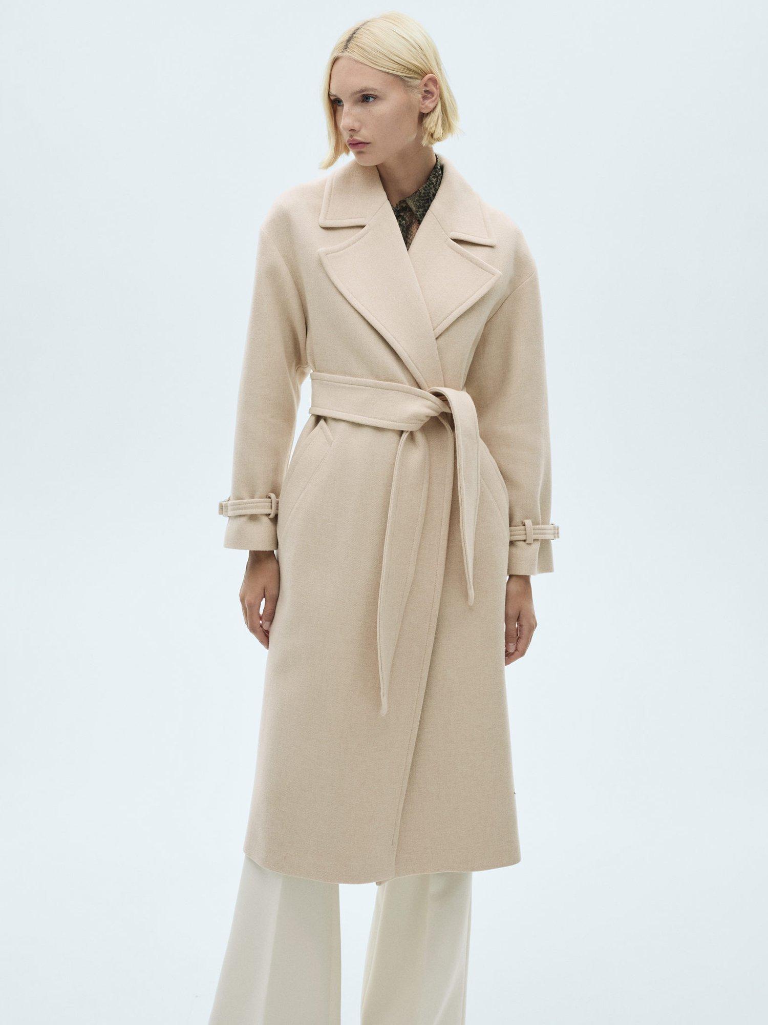 Mango belted wool coat review online