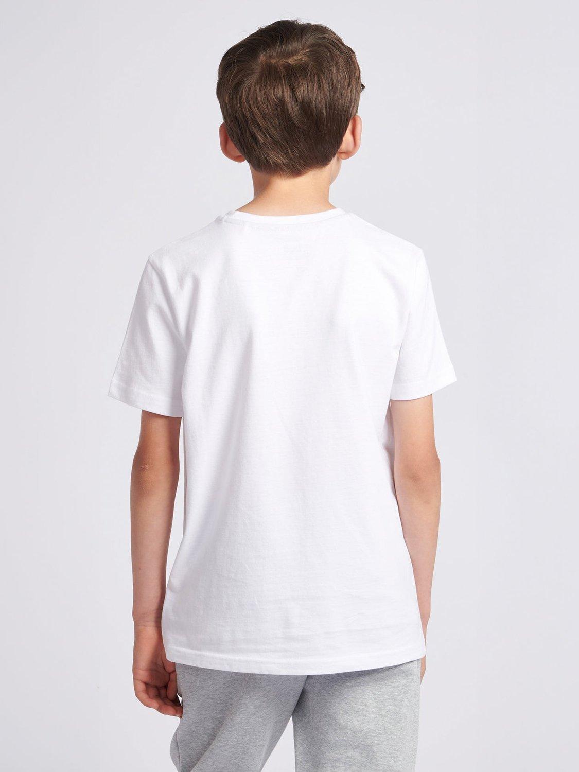 Product image 3 of 8, which shows Lee Kids' Badge Cotton T-Shirt, Bright White, 7-8 years