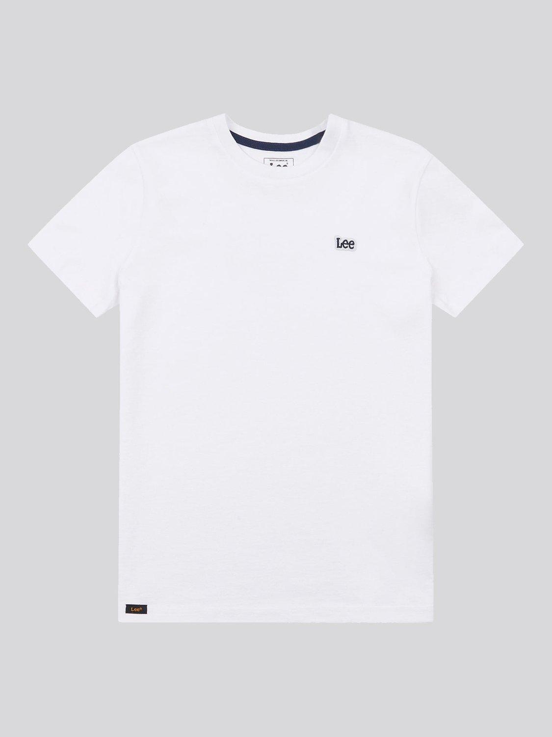 Product image 6 of 8, which shows Lee Kids' Badge Cotton T-Shirt, Bright White, 7-8 years