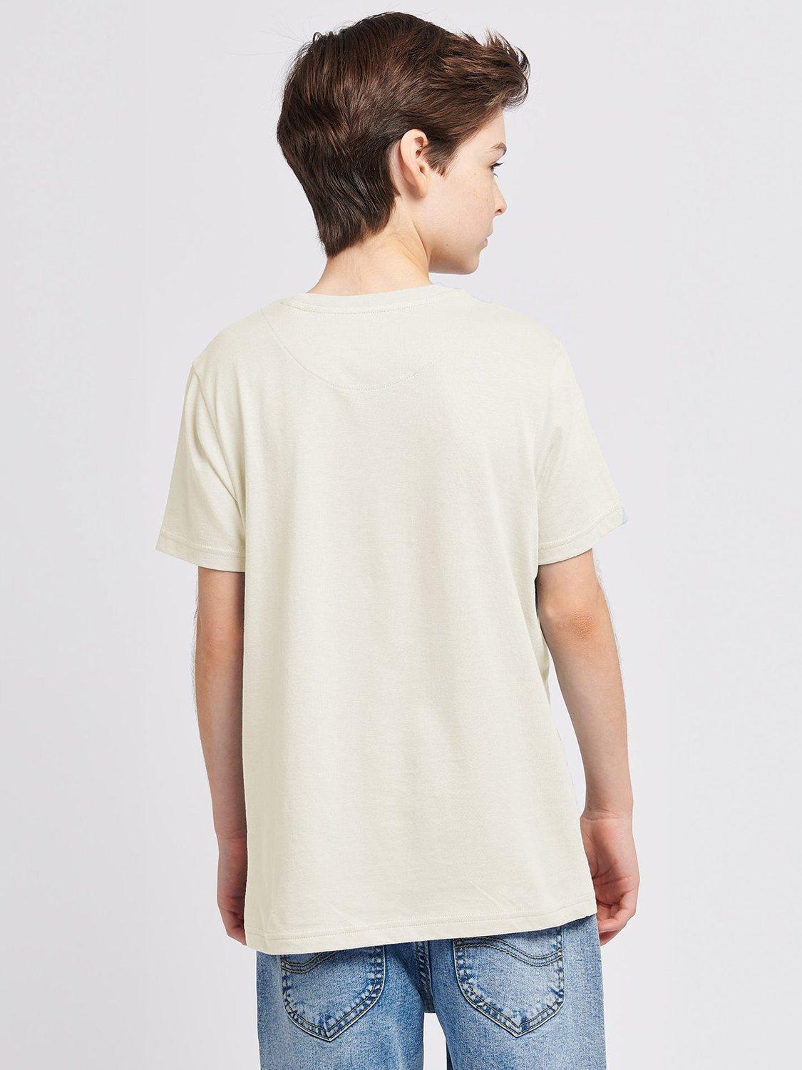 Product image 3 of 8, which shows Lee Kids' Badge Cotton T-Shirt, White Asparagus, 7-8 years