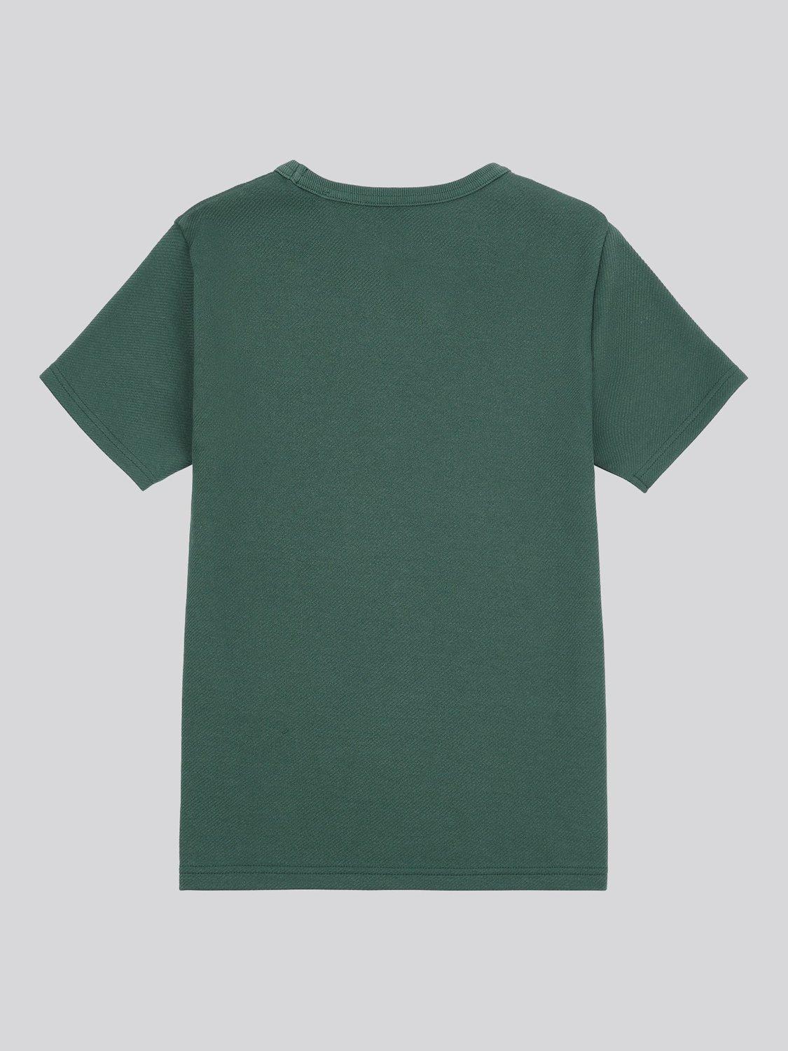 Product image 2 of 3, which shows Lee Kids' Badge Cotton T-Shirt, Jungle Green, 7-8 years