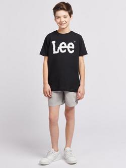Lee Kids' Wobbly Logo T-Shirt - view 2, Black