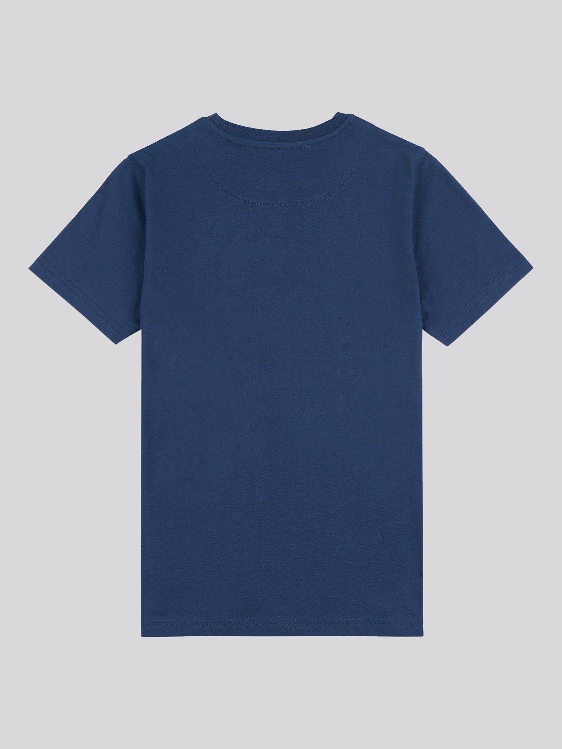 Product image 7 of 8, which shows Lee Kids' Wobbly Logo T-Shirt, Dark Denim, 7-8 years