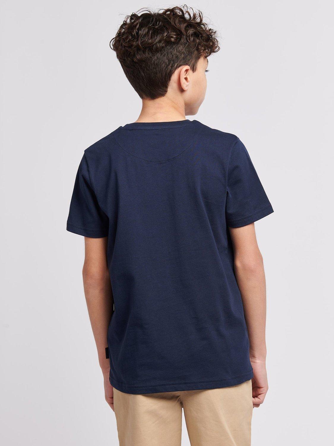 Product image 3 of 9, which shows Lee Kids' Wobbly Logo T-Shirt, Navy Blazer, 7-8 years