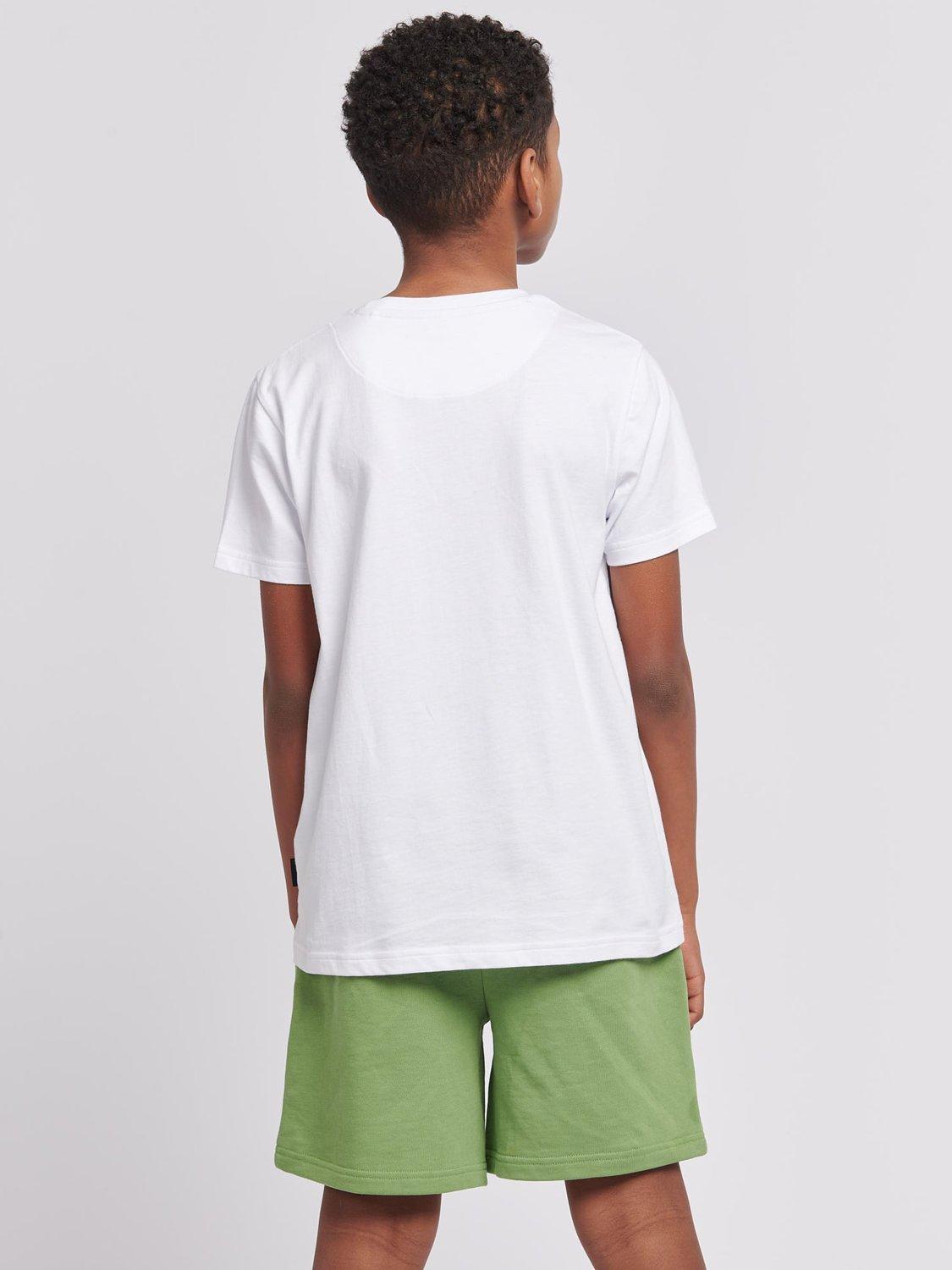 Product image 3 of 8, which shows Lee Kids' Wobbly Logo T-Shirt, Bright White, 7-8 years
