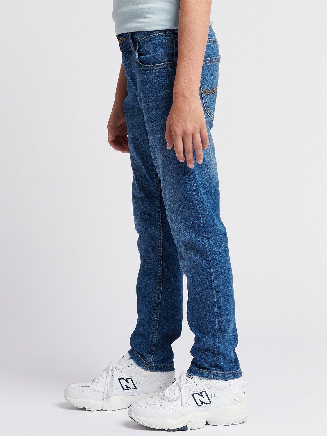 Product image 2 of 8, which shows Lee Kids' Luke Slim Fit Jeans, Wranch Wash, 7-8 years