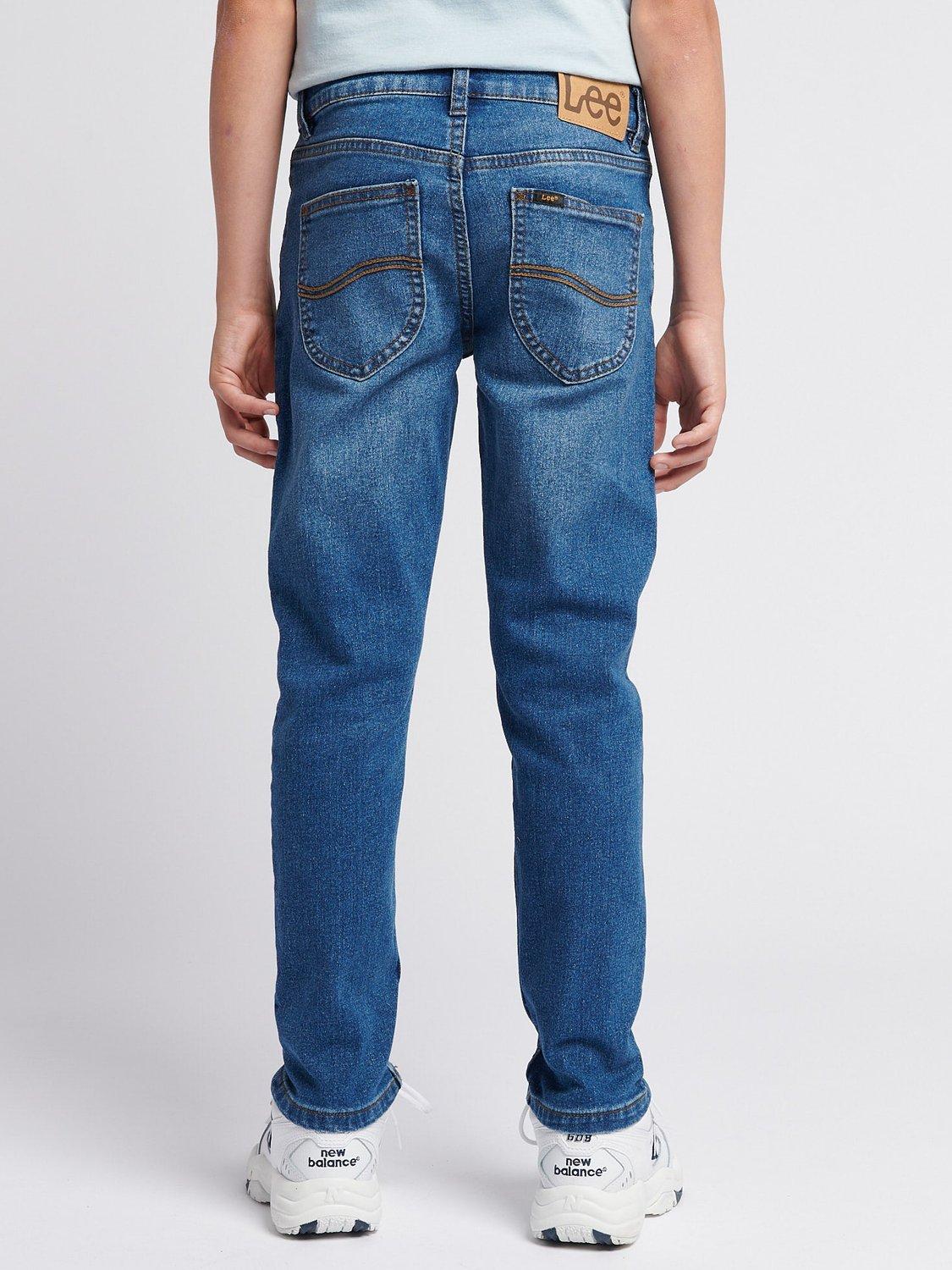 Product image 3 of 8, which shows Lee Kids' Luke Slim Fit Jeans, Wranch Wash, 7-8 years
