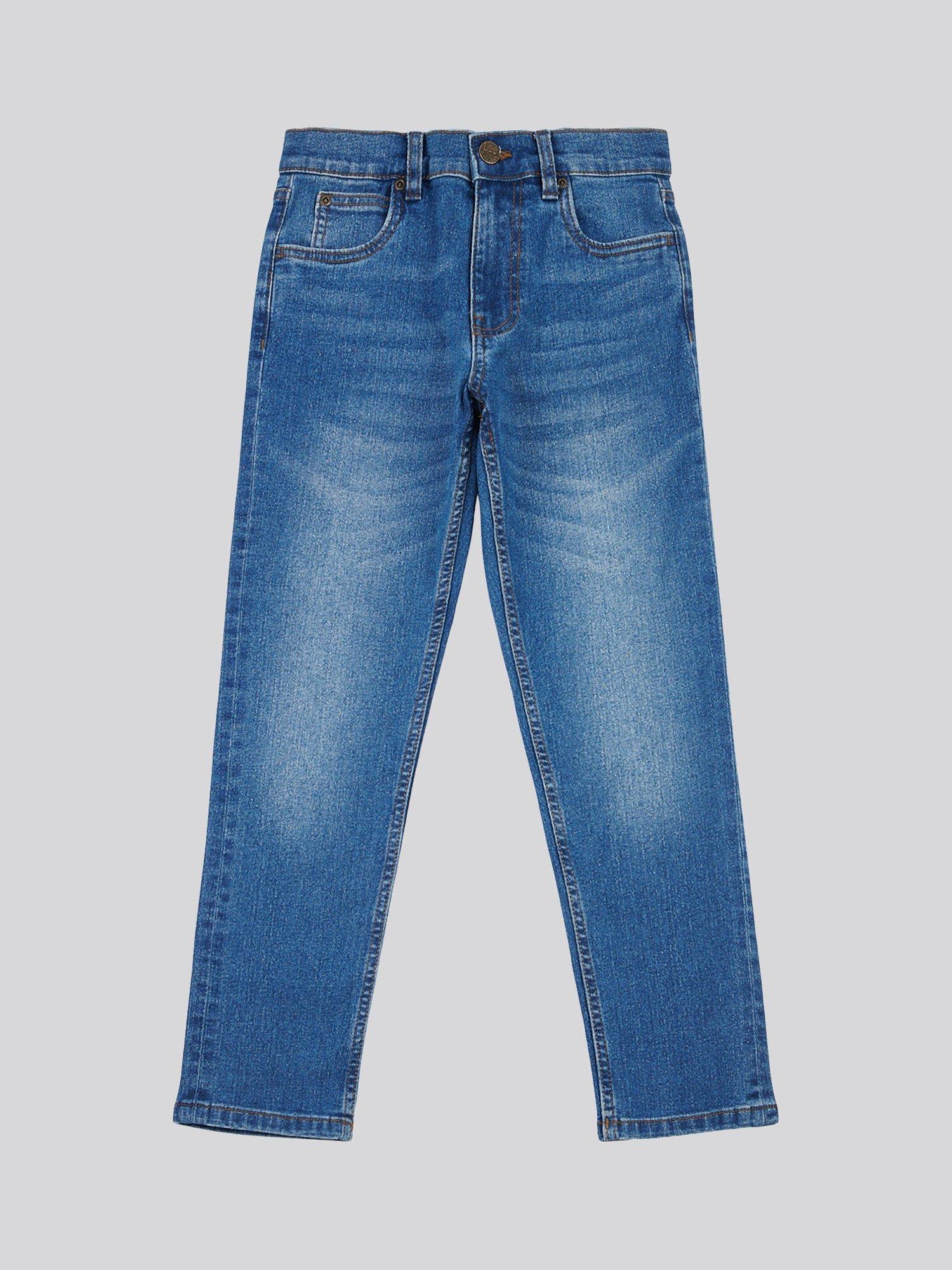 Product image 6 of 8, which shows Lee Kids' Luke Slim Fit Jeans, Wranch Wash, 7-8 years