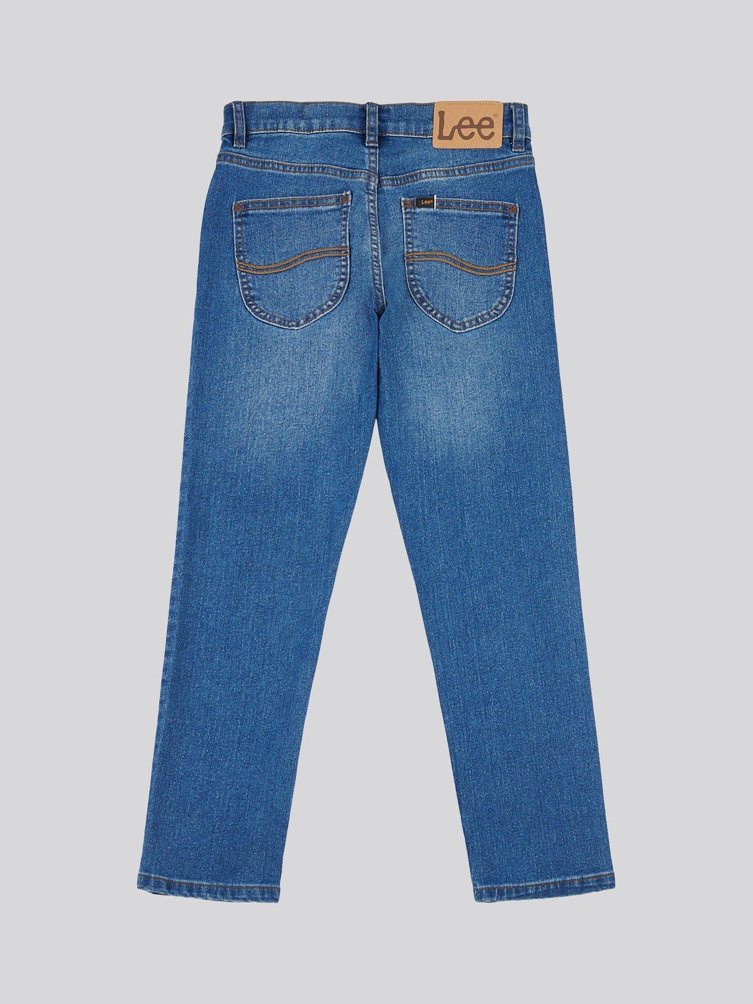 Product image 7 of 8, which shows Lee Kids' Luke Slim Fit Jeans, Wranch Wash, 7-8 years