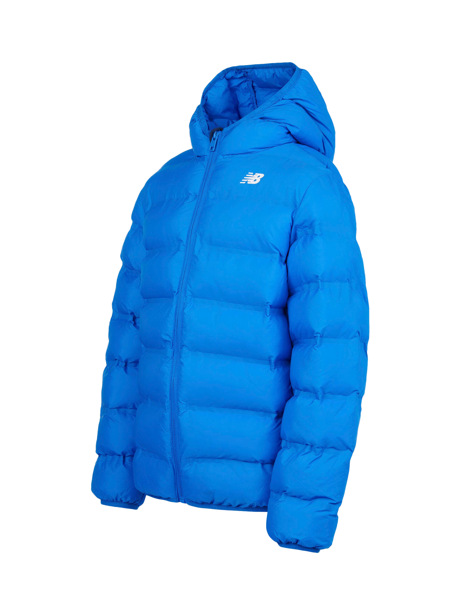 Product image 8 of 10, which shows New Balance Kids' Hooded Quilted Jacket, Blue Oasis, 3-4 years