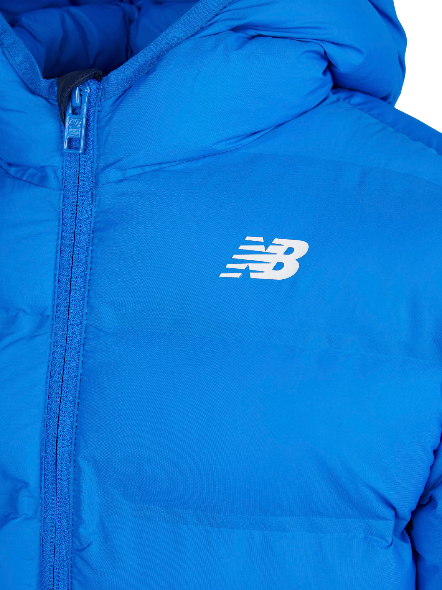 Product image 10 of 10, which shows New Balance Kids' Hooded Quilted Jacket, Blue Oasis, 3-4 years