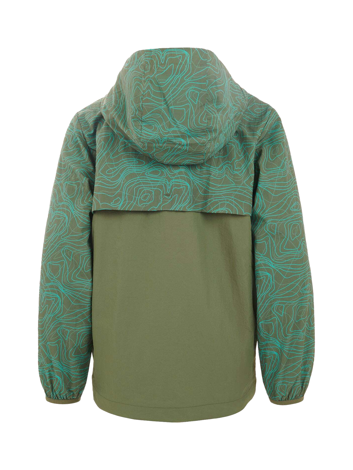 Product image 8 of 10, which shows New Balance Kids' Printed Woven Jacket, Dark Olivine, 7-8 years