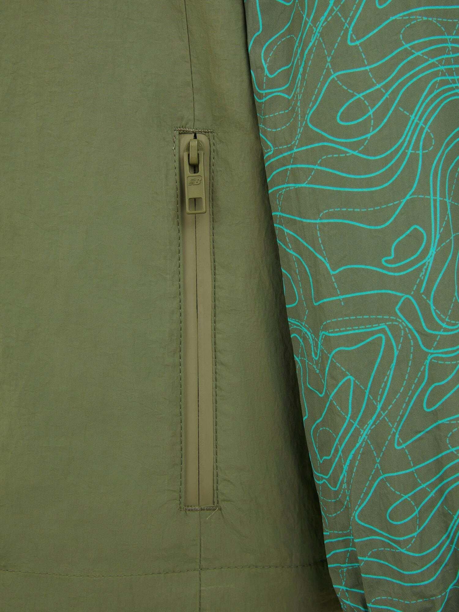 Product image 10 of 10, which shows New Balance Kids' Printed Woven Jacket, Dark Olivine, 7-8 years