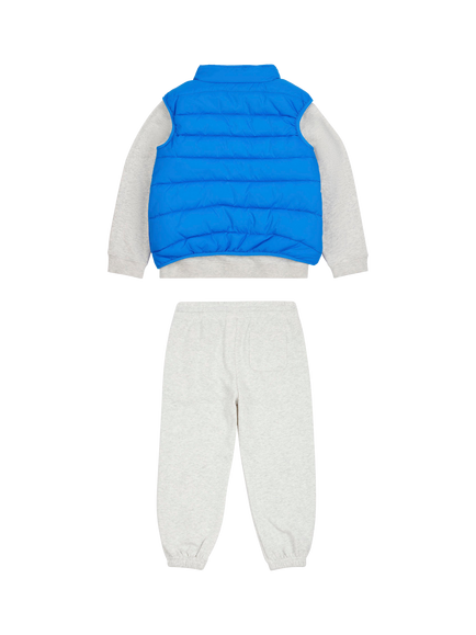 New Balance Kids' Sweatshirt, Joggers & Gilet Set - view 2, Ash Heather