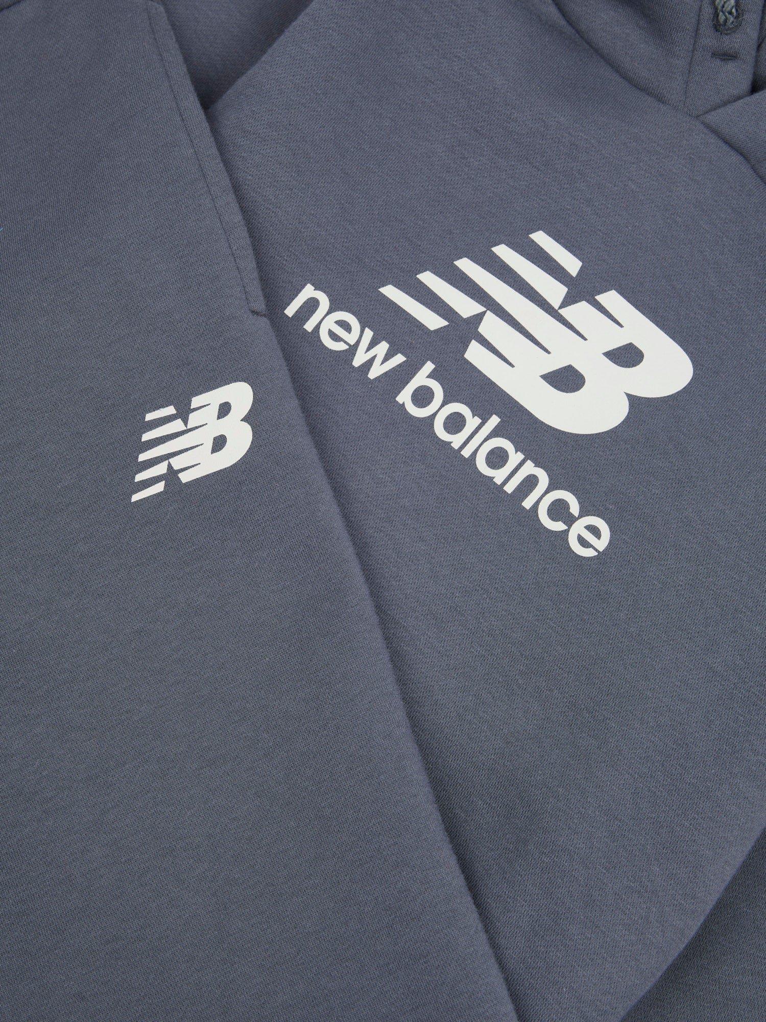Product image 9 of 9, which shows New Balance Kids' Logo Hoodie & Joggers Set, Graphite, 3-4 years