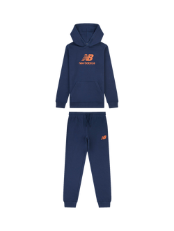 New Balance Kids' Logo Hoodie & Joggers Set, Nb Navy