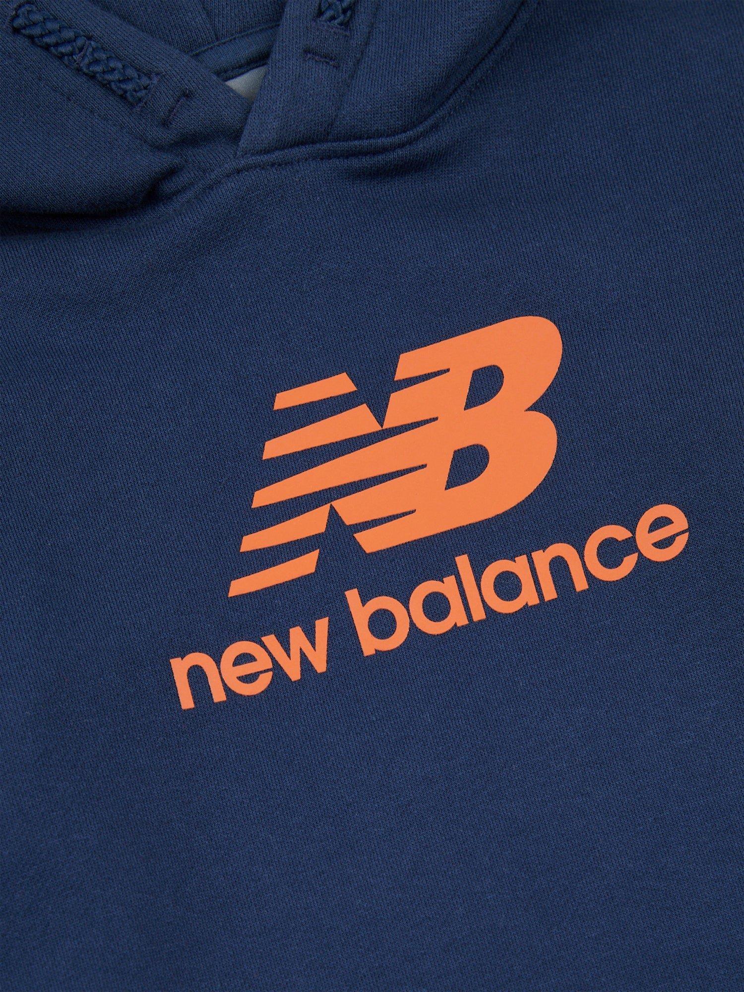 Product image 4 of 5, which shows New Balance Kids' Logo Hoodie & Joggers Set, Nb Navy, 3-4 years