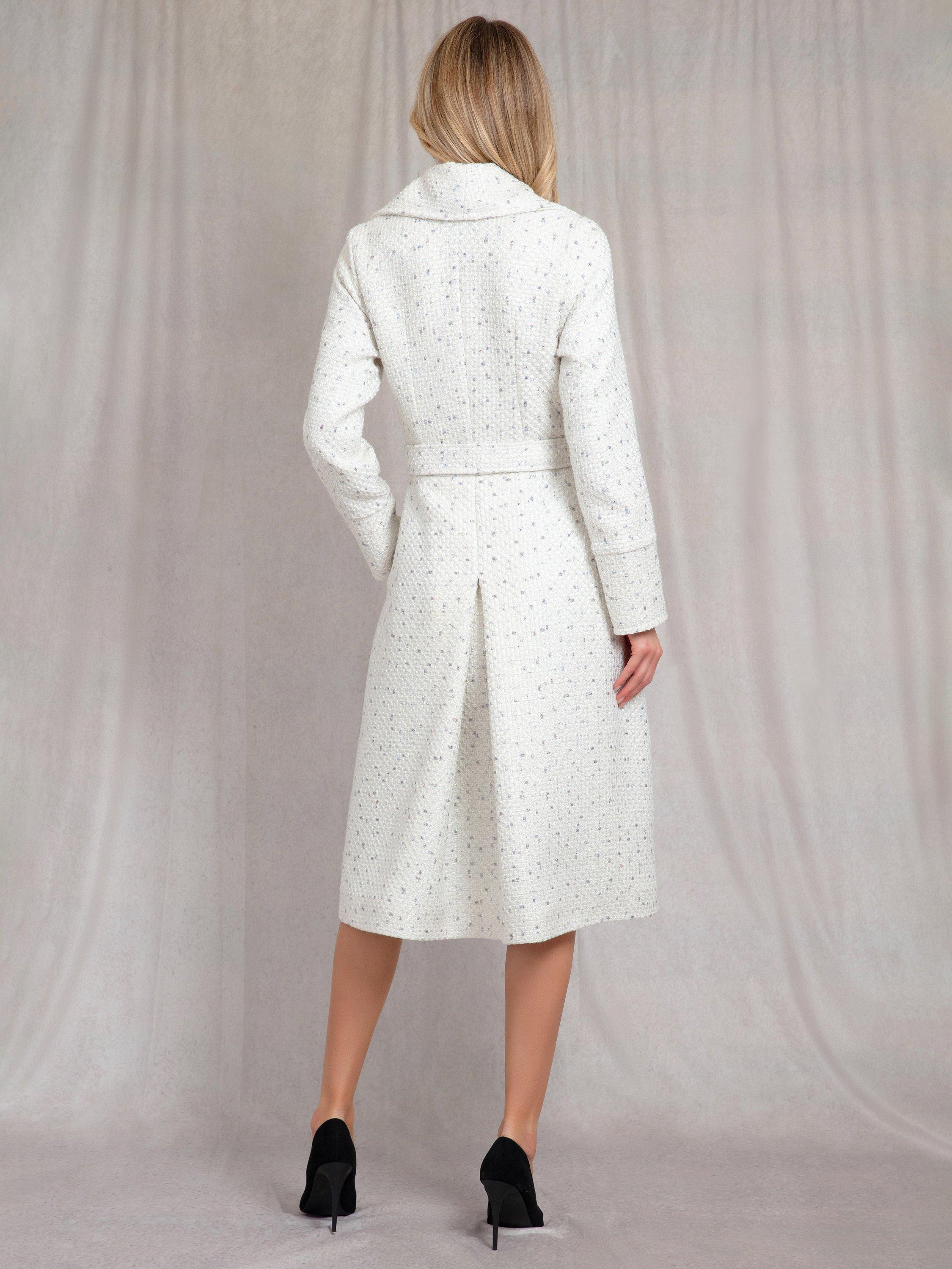 Product image 9 of 10, which shows Alie Street Sabrina Bouclé Coat, Ivory, 6