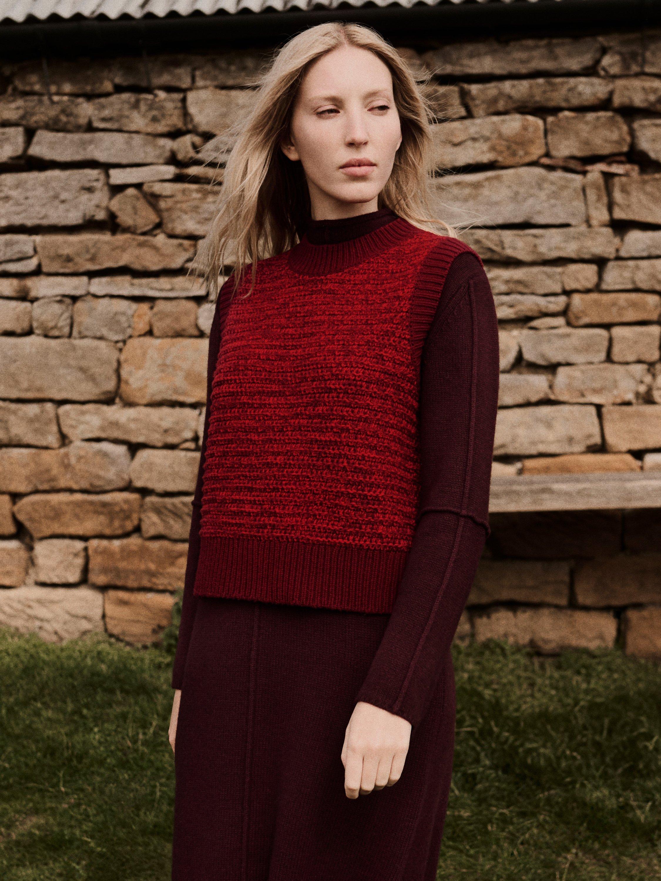 Jigsaw Perdi Knit Tank Top, Red