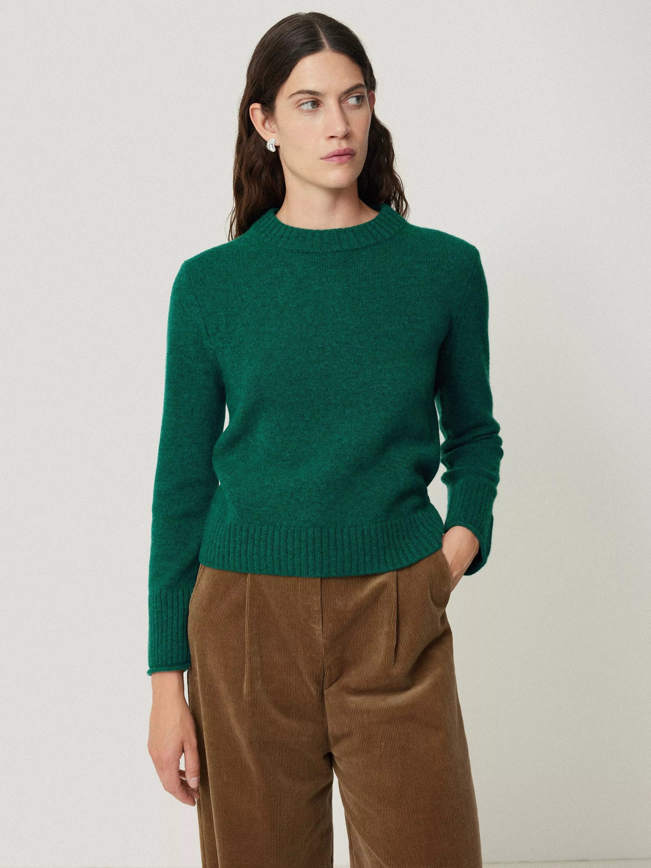 Jigsaw green jumper hotsell