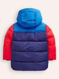 Mini Boden Kids' Fleece Lined Puffer Jacket, Multi