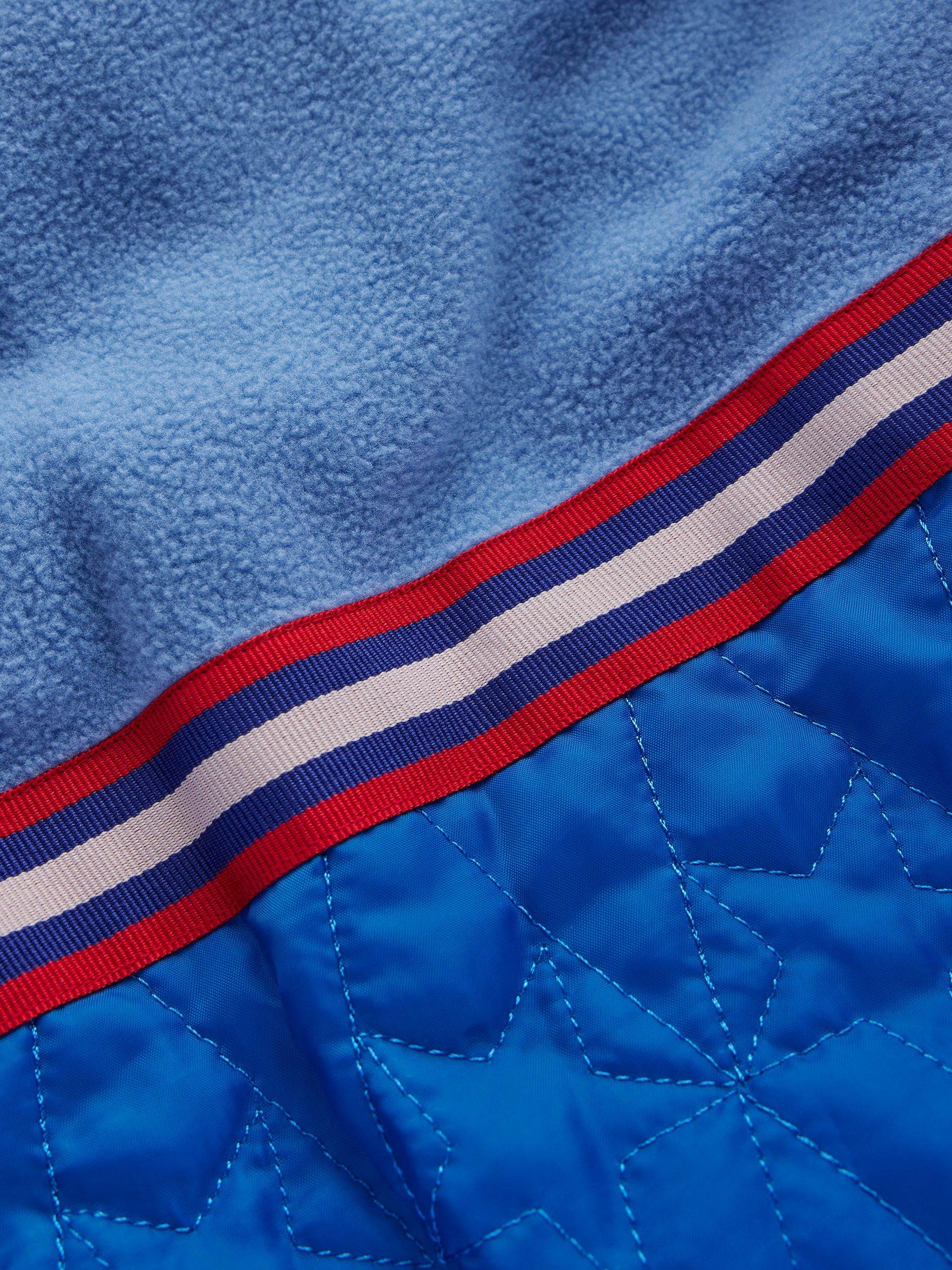 Product image 3 of 5, which shows Mini Boden Kids' Fleece Lined Puffer Jacket, Multi, 8-9 years