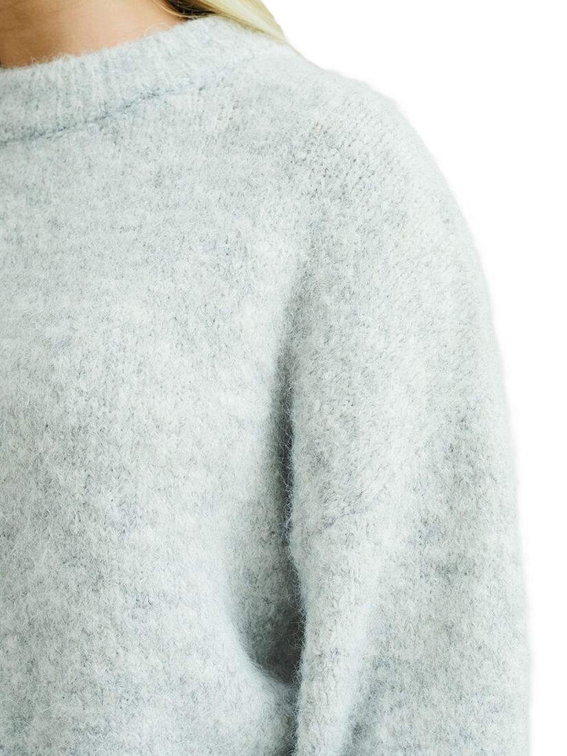 Product image 2 of 4, which shows A-VIEW Patrisia Oversized Jumper, Light Grey, XS