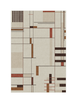 Ruggable Loretto Rug, Ivory/Brown, Ivory/Brown