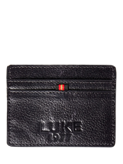 LUKE 1977 Milled Card Holder, Black, Black