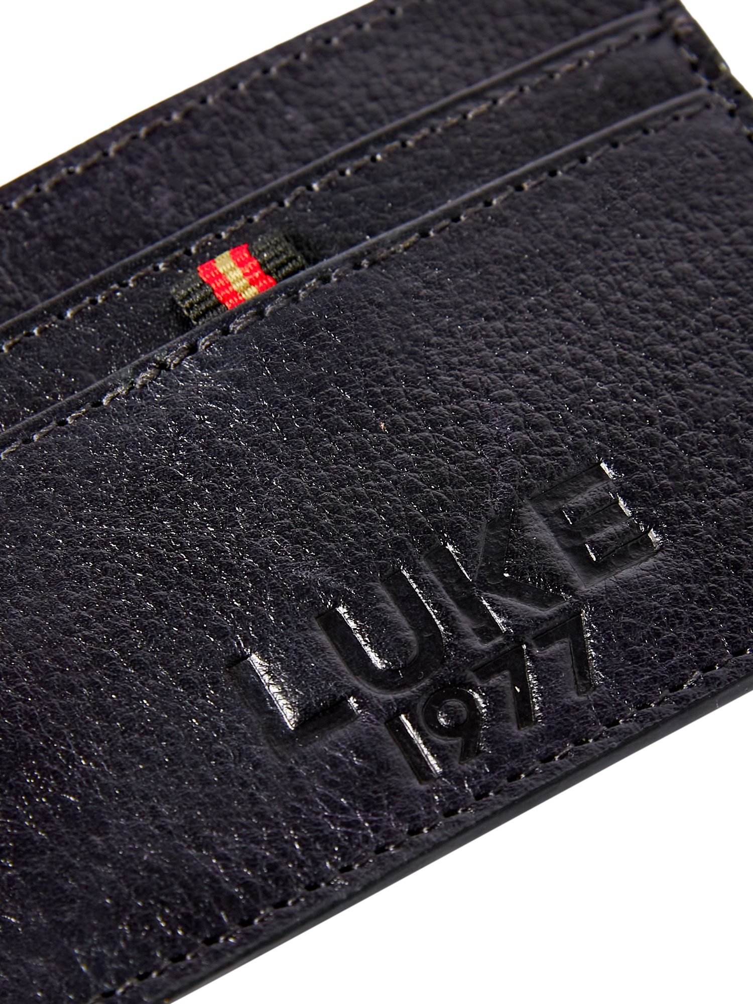 Product image 4 of 4, which shows LUKE 1977 Milled Card Holder, Black