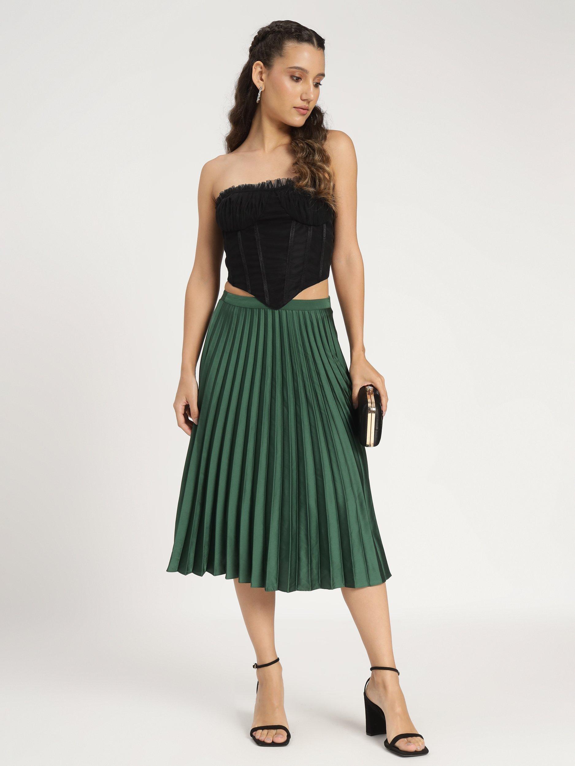 Product image 2 of 8, which shows Lace & Beads Nyla Bandeau Top, Black, 10