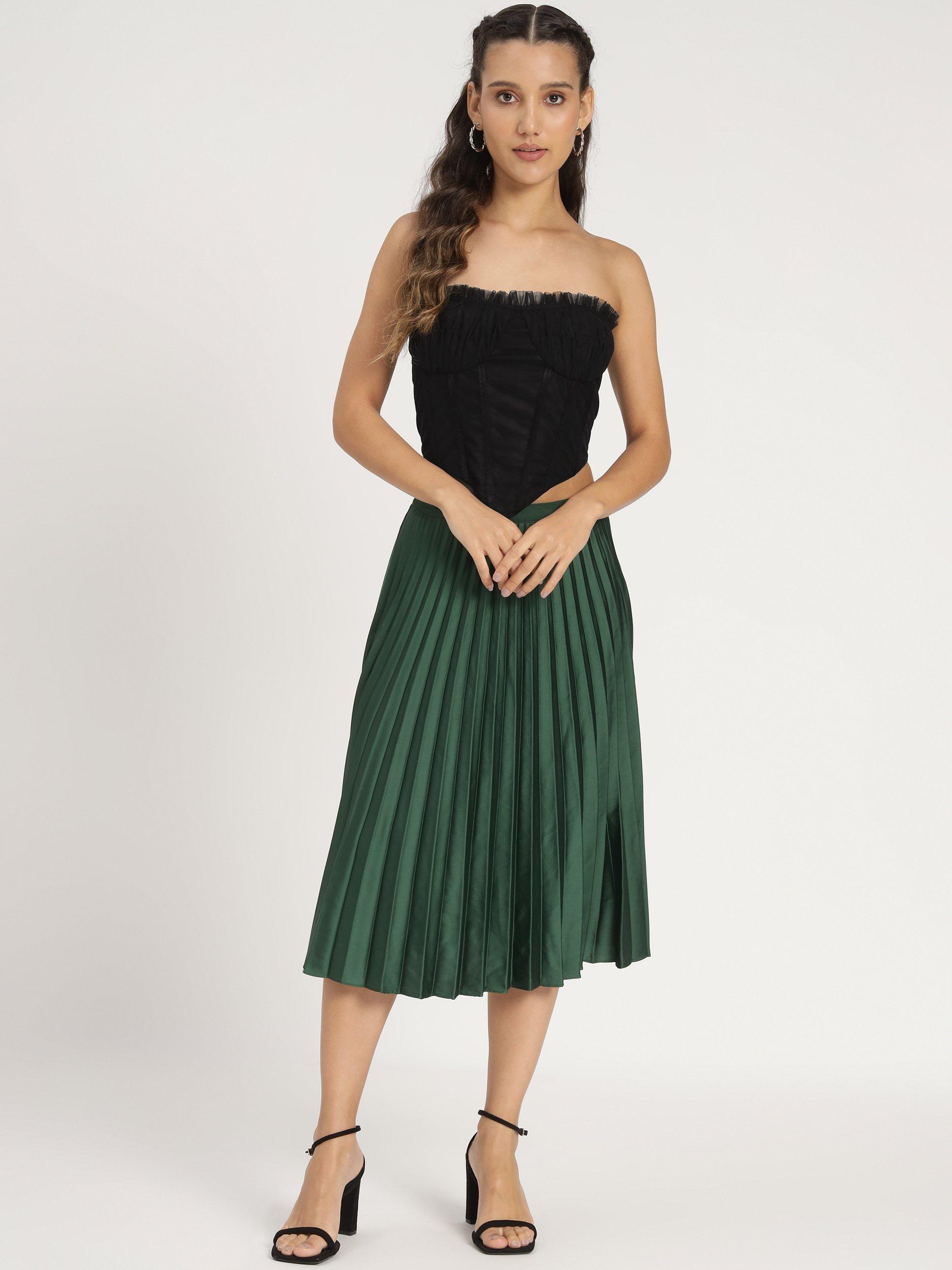 Product image 6 of 8, which shows Lace & Beads Nyla Bandeau Top, Black, 10