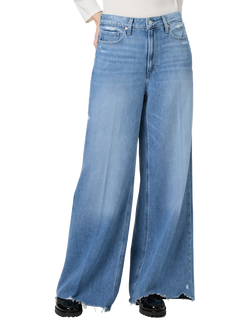 PAIGE Portia High Rise Wide Leg Jeans, Rumors W/ Rock Hem - view 2, Rumors W/ Rock Hem