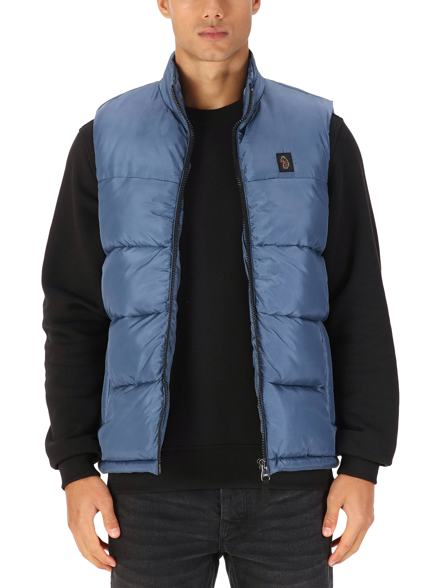 LUKE 1977 Ataka Padded Gilet, Slate Grey