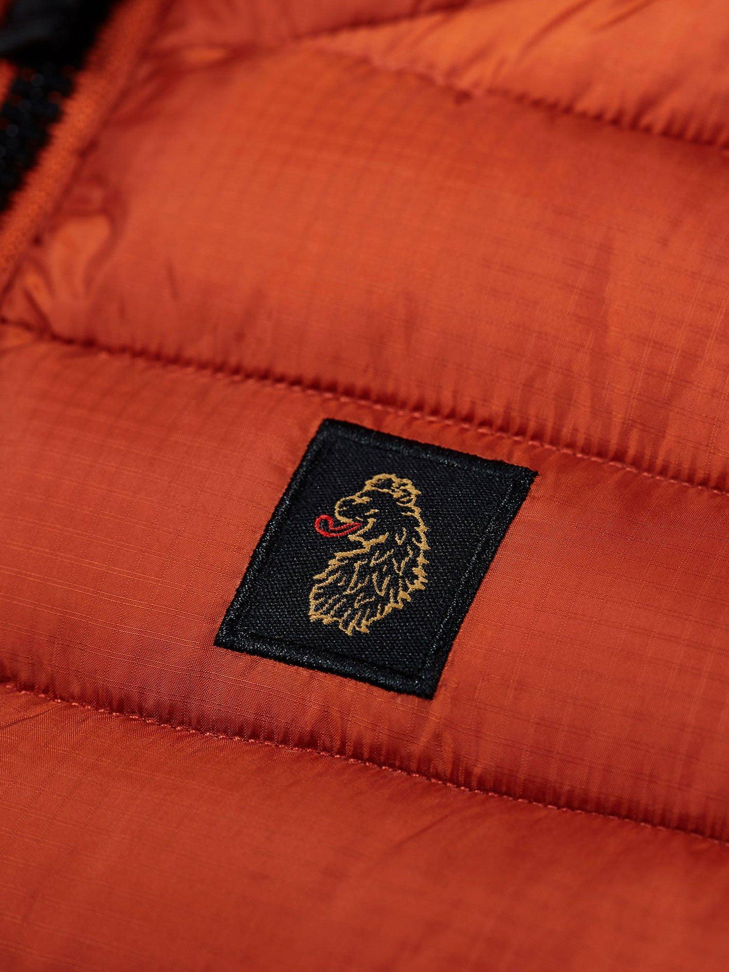 Product image 6 of 6, which shows LUKE 1977 Bubbla Hood 2000 Padded Gilet, Copper Orange, XS