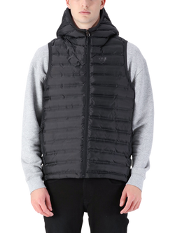 LUKE 1977 New Global Quilted Gilet, Black, Black
