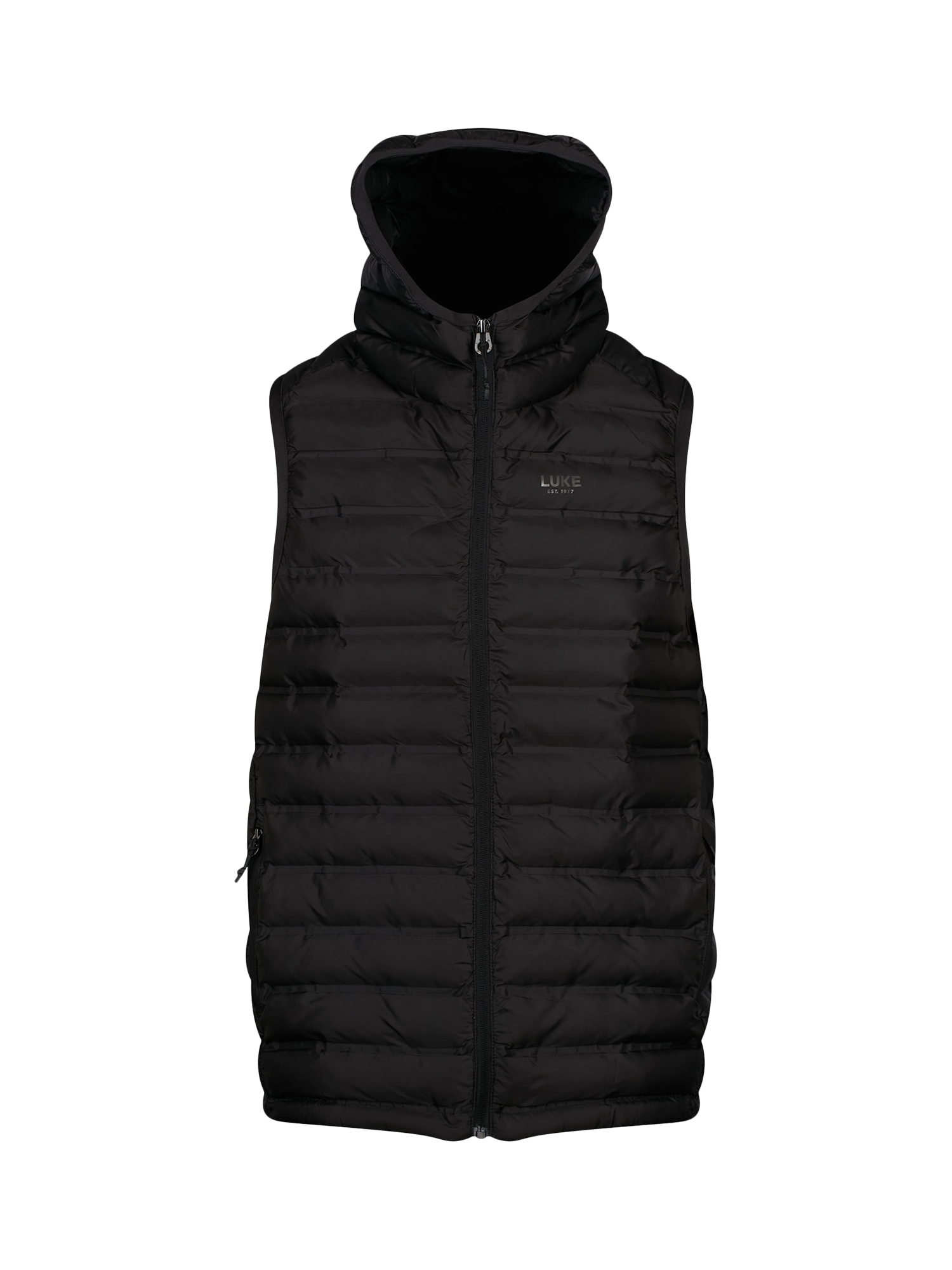 Product image 4 of 7, which shows LUKE 1977 New Global Quilted Gilet, Black, XS