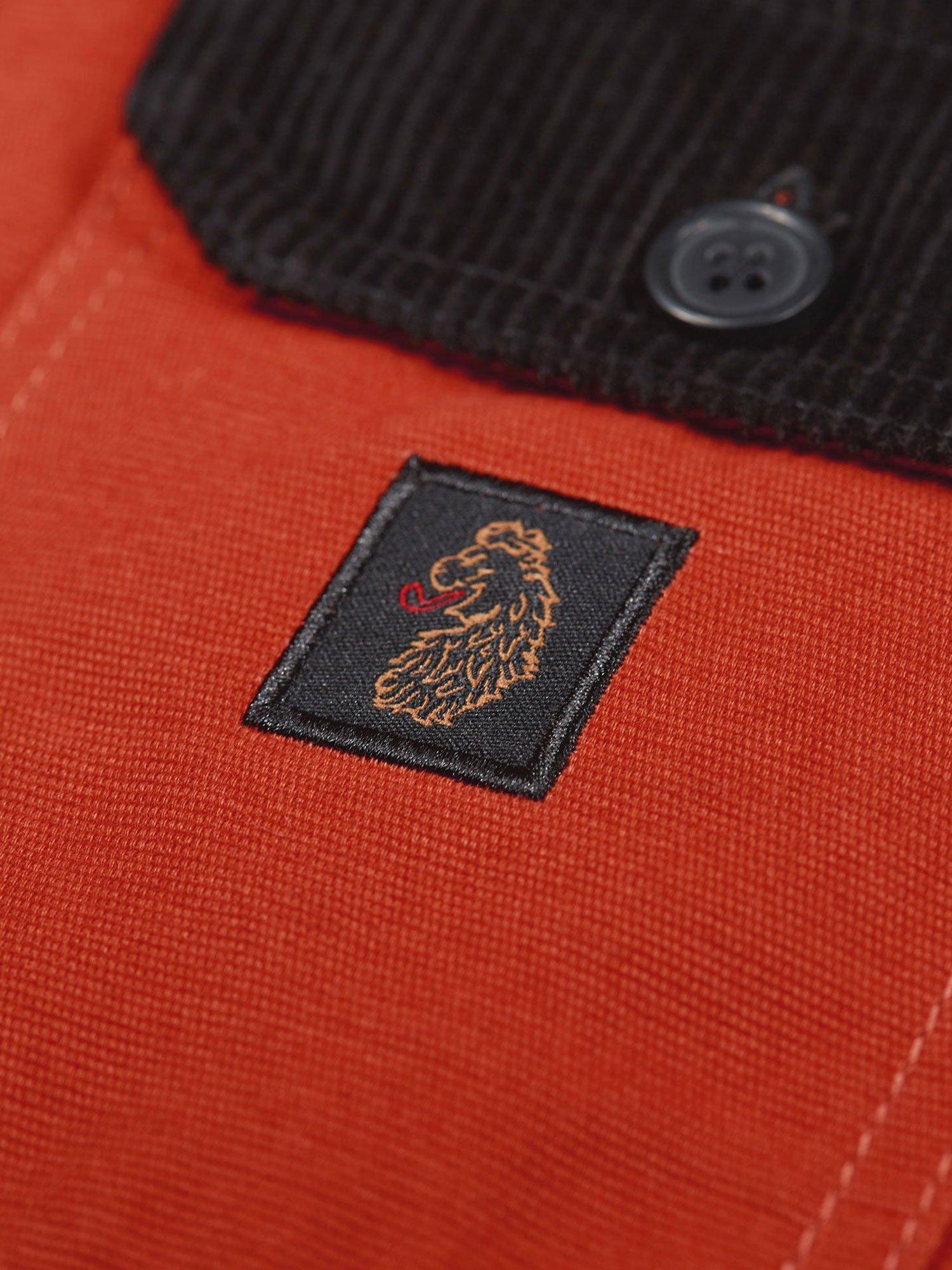 Product image 7 of 7, which shows LUKE 1977 Vyrnwy Cotton Canvas Gilet, Copper Orange, XS
