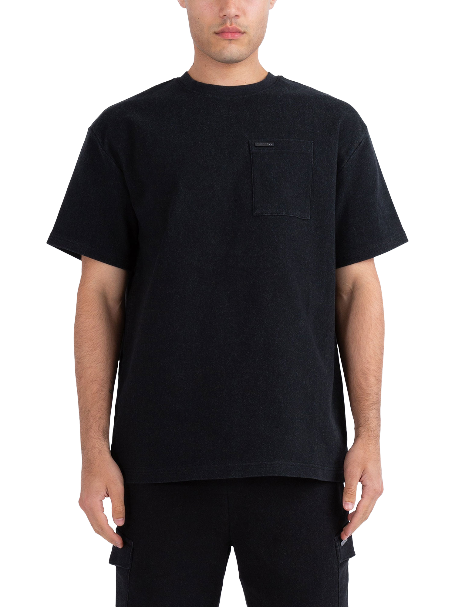 Product image 1 of 6, which shows LUKE 1977 Gitano Cotton Blend Regular Fit T-Shirt, Dark Charcoal, XS