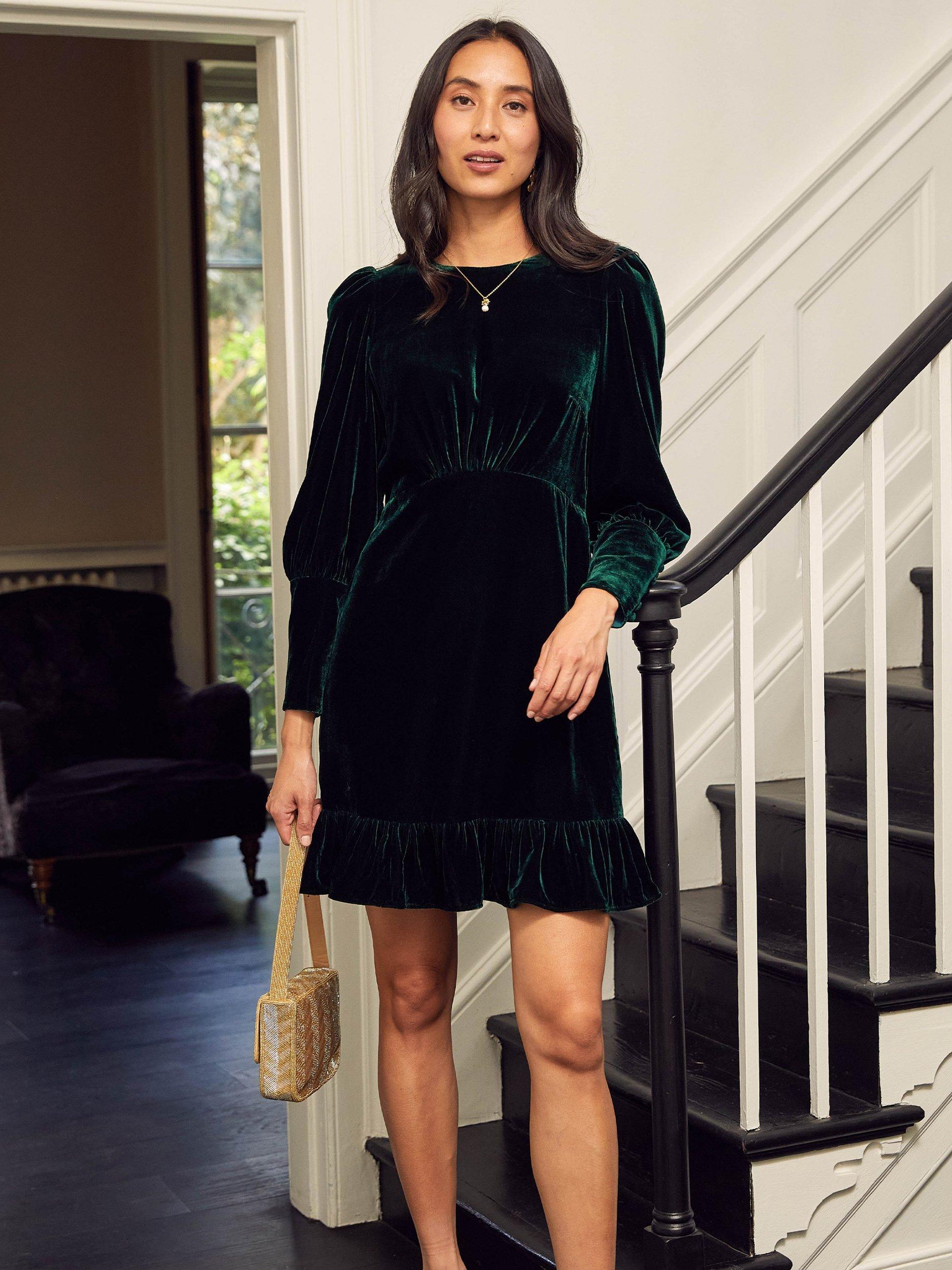 John lewis velvet dress deals
