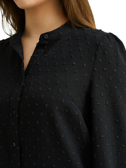 A-VIEW Vanessa Polka Dot Shirt, Black - view 2, Black