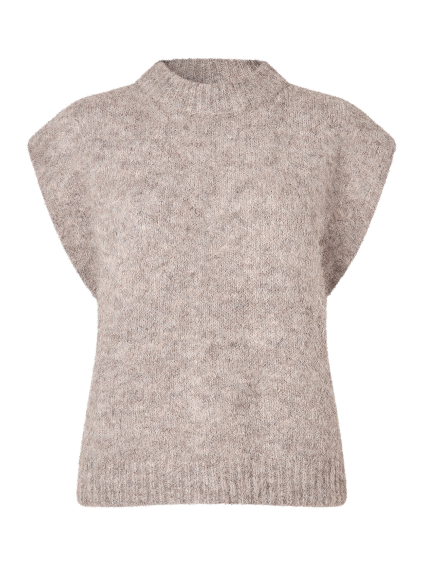 Product image 1 of 3, which shows A-VIEW Patrisia Knit Tank Top, Beige, XS
