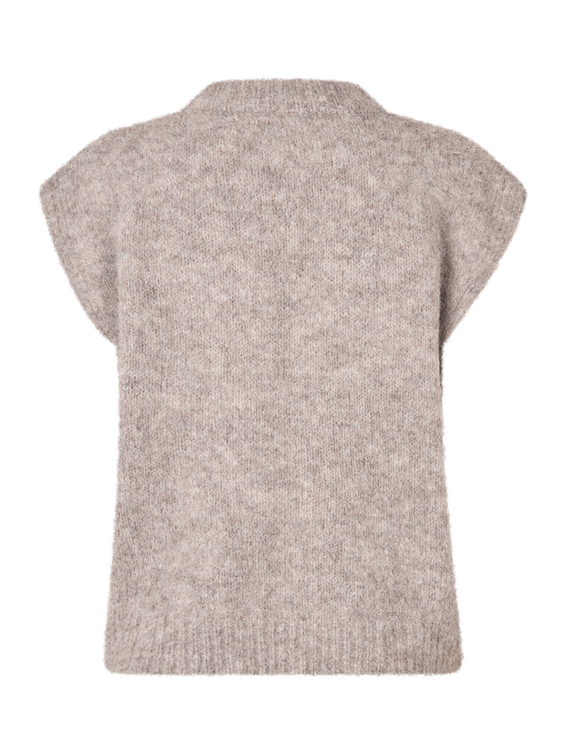 Product image 2 of 3, which shows A-VIEW Patrisia Knit Tank Top, Beige, XS