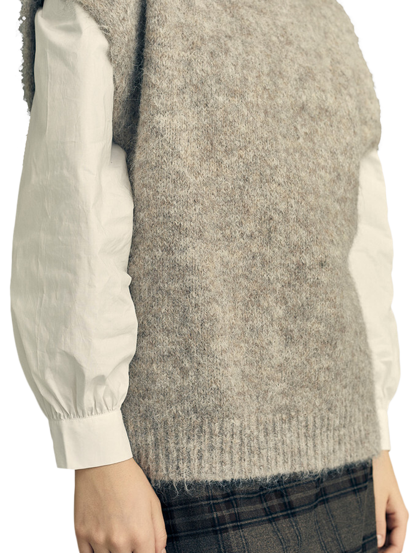 Product image 3 of 3, which shows A-VIEW Patrisia Knit Tank Top, Beige, XS