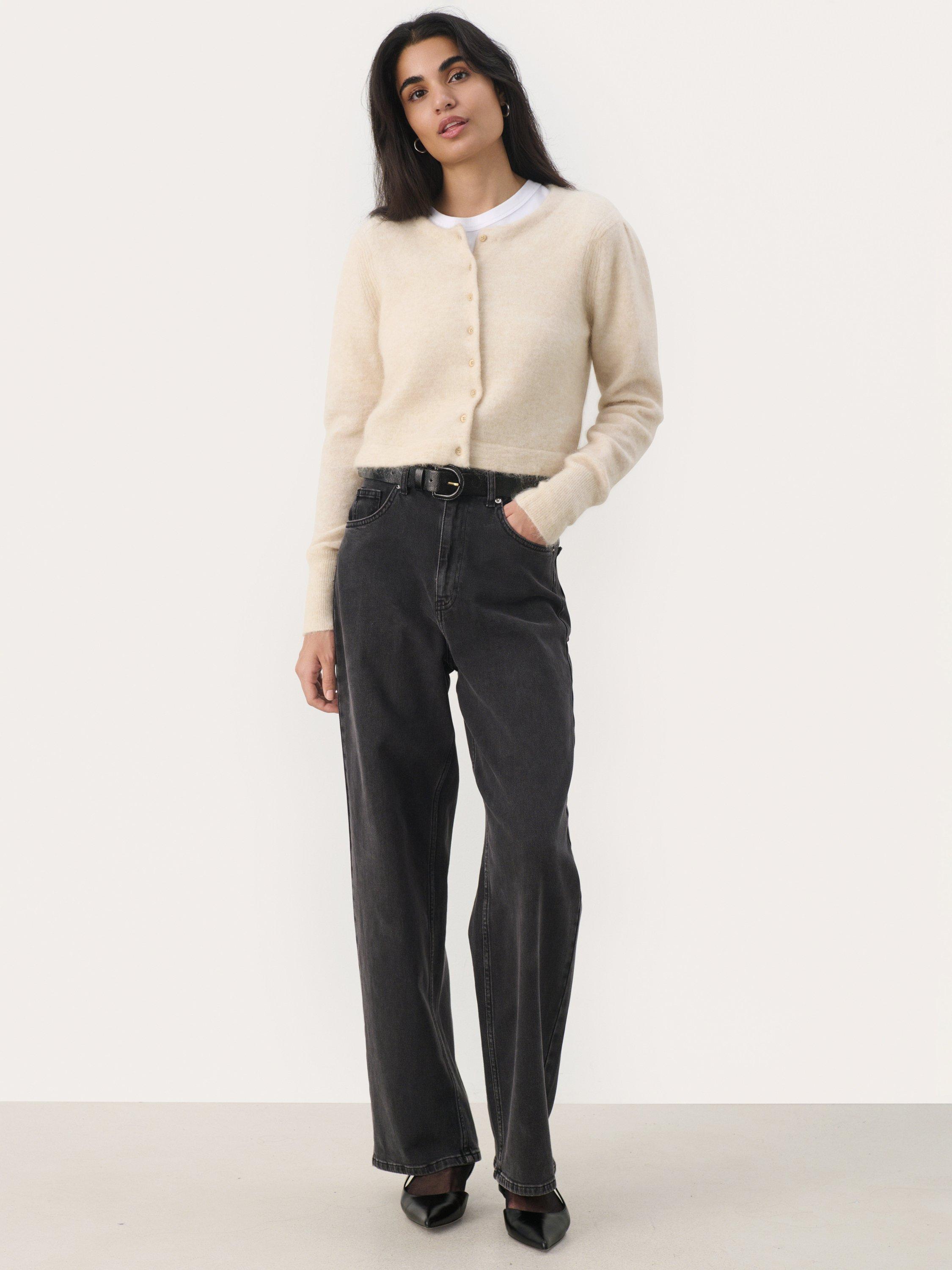 Product image 3 of 6, which shows Part Two Mathilde Slim Fit Cardigan, French Oak Melange, L